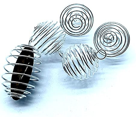 5 PEZZI SPIRALE PER PIETRE 25X20 MM IN ACCIAIO INOSSIDABILE