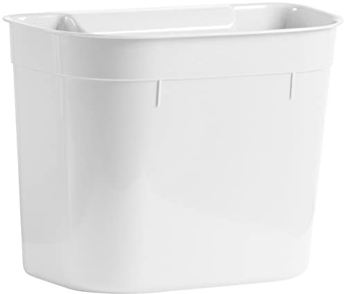 Domotti Abfallbehälter Abfalleimer Müllbehälter, Kunststoff, Weiß, 28 x 17 x 21