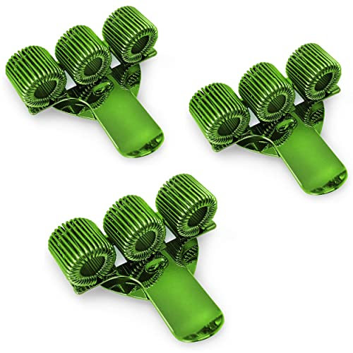 Ashton and Wright - Dreifacher Stifthalter aus Metall mit Taschenclip - Ideal für Ärzte/Krankenschwestern/Piloten - [3 Stück] - Grün