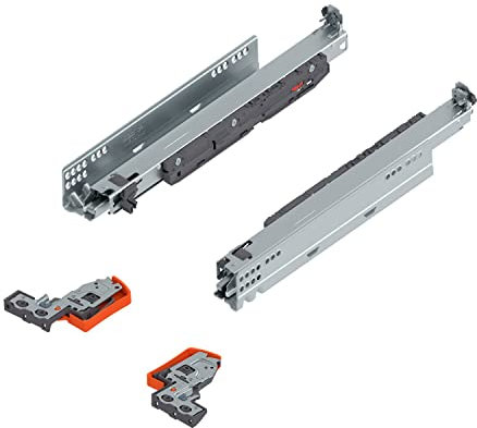 siwitec Blum MOVENTO Führungssystem mit BLUMOTION 60 kg, Soft-Close, Nennlänge 700 mm, 766H7000S