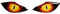 BIKE-label Aufkleber 3D Drachen Augen Aufkleber Sticker für Motorrad Helm Auto Aufkleber X910004