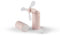 QUSHINI Mini Ventola Portatile con Batteria Ricaricabile, Ventilatore Portatile Silenzioso con Powerbank Incluso, Ventilatore a 2 Velocità, Ventilatore Tascabile, Colore Rosa