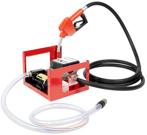 LENJKYYO 175W 45L/Min Dieselpumpe Heizölpumpe Selbstansaugend 12V Zapfpistole mit Zählwerk 4m Schlauch & Automatische Zapfpistole Selbstansaugende Diesel Pumpe Ölpumpe Kraftstoff Komplett Set