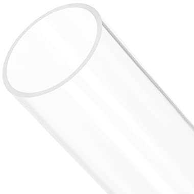 Rebower Klar Acryl Leitung Starre Runde Schläuche [für Aquarium Handwerke Beleuchtung Rohr] - 61mmx65mm/12