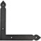 HALCÖ 0203.038.00.0.01 Fensterband Scheinwinkelband Fulp, Länge 140x140 mm Stahl verzinkt, Silber