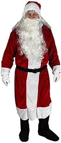 bad taste dieser Style macht geil Nikolaus Kostüm, 6-teilig - Weihnachtsmannkostüm in Übergröße, Größe: M/L