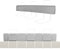 XMTECH Kinder Bettgitter Bettschutzgitter Bettumrandung Bettkantenschutz 40-60 cm Höhenverstellbar Kinderbettgitter Rausfallschutz für Kleinkinder und Babybett, Leinengrau 180cm