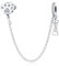 Safety Chain Stopper Dog Paw Mother Daughter Travel Sun Star Moon Charm Bead Pendant 925 Sterling Silver Compatible With Pandora Moments & European Bracelet (Loyal Dog Paw)