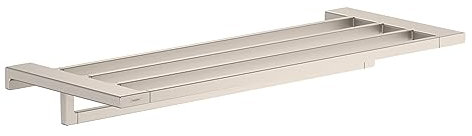 hansgrohe 41751820 AddStoris Bar GPM Rack aus gebürstetem Nickel mit Handtuchhalter