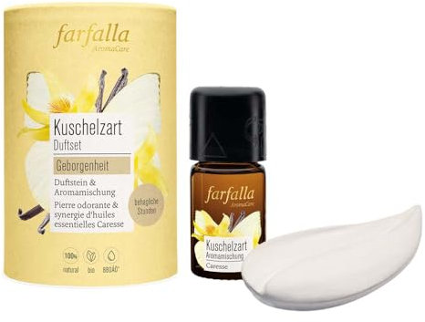 Farfalla Farfalla Kuschelzart Set, Geborgenheit Duftstein & Aromamischung, 10er Pack
