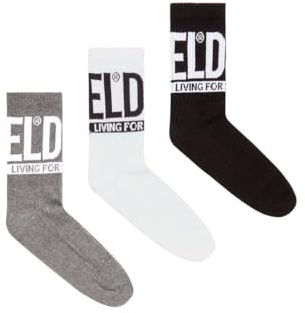Diesel Herren Skm-Wraparound-mid-Cut-Cushioned Socken