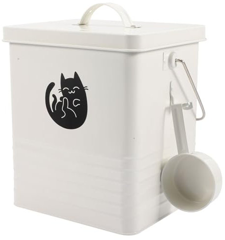 Beaupretty Large Holding Food Airtight Storage Bin Cat Snack Bucket Pet Food Storage Bucket