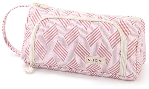 ONCCI Federmäppchen Mädchen Mäppchen Federtaschen Große Kapazität Teenager Etui Stifte Pencil Case für Schule & Büro (Diamant-Pink)