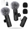 ChicSolis Kabelloses Lavalier Mikrofon Wireless Mini: 2 Plug-Play Lavalier Mikrofon Wireless für iPhone Android MacBook Ipad - Ansteckmikrofon für Videoaufzeichnung Interview Vlog Live YouTube TikTok