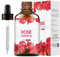 Olio Essenziale Rosa,Olio di Rosa Mosqueta Puro,Rosehip Oil per Viso,Olio Viso Rosa Corpo,Capelli,Pelle,Rosehip Seed Oil per Antirughe,Ridurre Cicatrici,Aromaterapia Candele DIY