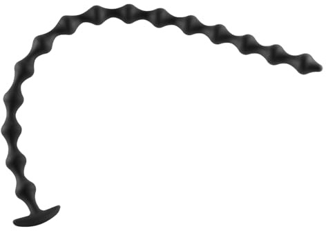 Shkanla Perles Anales Super Longues avec 15 Boules, Silicone Butt Plug