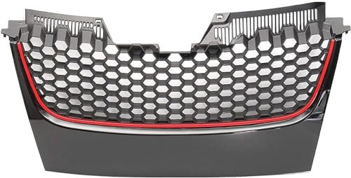Rejilla central parachoques delantero,Compatible para VW Golf V Mk5 2006-2009,Rejillas de radiador de parachoques