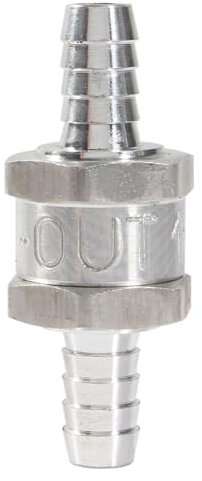 Hochwertiges Kfz-Rückschlagventil, Rückschlagventil aus Aluminium, Durchmesser 10 Mm, 1 Stück, Rückschlagventil aus Aluminium, Rückschlagventil, Einweg, Benzin, 6/10/12 Mm, Ional