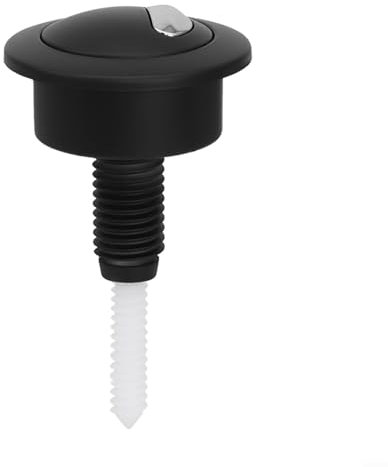 Für SIAMP für Optima 49 schwarzer WC-Druckknopf, Doppelspülung, für Twyford modernes Badezimmer, Wassersparmechanismus, einfache Installation, Ersatz, kompatibel mit verschiedenen Marken (schwarz +