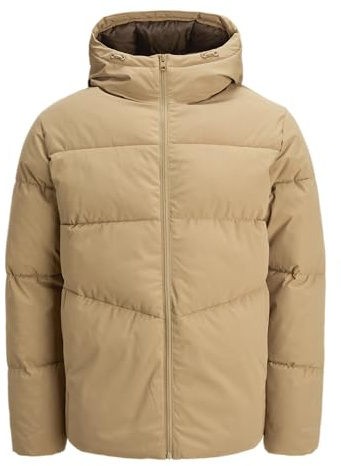 JACK & JONES Men's Jjglobal Puffer Jacket, Elmwood, S, Elmwood, S