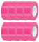 sourcing map Lot de 8 rubans de signalisation non adhésifs en plastique néon pour la chasse aux arbres, les limites des zones dangereuses, 2,5 cm x 240 m, rose