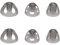6 Pcs Hearing Aid Ear Tips, Large Medium Small 3 Size Silicone Hearing Aid Earbuds Domes Compatible with Resound Supplies Accessories for Better Sound Sealing