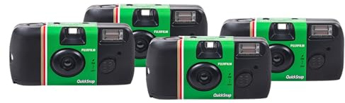 FUJIFILM QuickSnap Flash 400 One-Time-Use Camera 4 Pack, 27 exp Each
