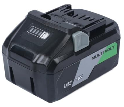 Batterie lithium-ion multivolt 36 V 4 Ah (18 V - 8 Ah) compatible avec les outils électriques sans fil Hikoki Hitachi Metabo HPT 18 V 36 V, BSL36B18