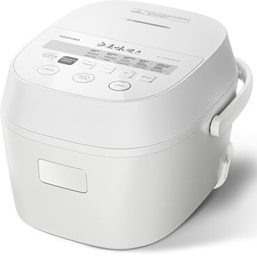 TOSHIBA 6 Cup Uncooked Rice Cooker, LCD Display with 15 Cooking Functions, 3D Heating Technology, 24-Hour Delay Timer and Auto Keep Warm, Inner Pot