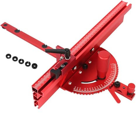 KiBcsLic Table Saw Miter Gauge Sturdy Accurate Scale Angle Ruler