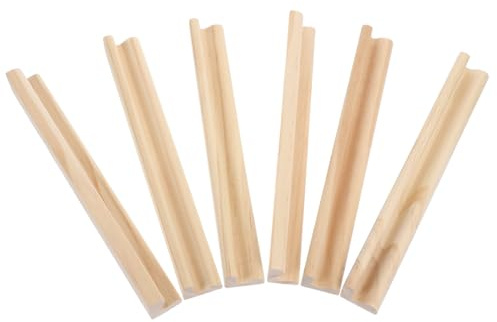 DOITOOL 6 pezzi Supporti Legno per Domino e Carte da Del e Attività Artigianali per Scuole e