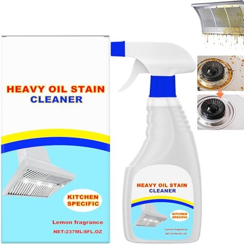 Heavy Oil Stain Cleaner Spray,Küchenreiniger gegen starke Fettflecken,Multifunktionaler Schaumreiniger für hartnäckige Verschmutzungen,Leistungsstarker Öl- und Fettentferner für Küche & Geräte (1pcs)