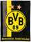 Borussia Dortmund Unisex Bvb-fleecedecke Fleecedecke mit Streifenmuster, Schwarz/gelb, 200 x 150 1 cm EU