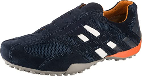 Geox Uomo Snake L, Zapatillas para Hombre, Azul (Navy 4C4002), 47 EU