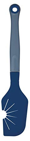 Colourworks CWBRSWIPNVY 'The Swip' Silicone Spatula and Whisk Cleaner Tool, Blackberry, 29 cm , Navy