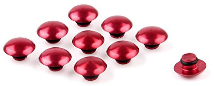 Topteng 10x M6 Rot Schutzkappen Schrauben Abdeckung Sechskantschrauben Motorrad mit O-rin