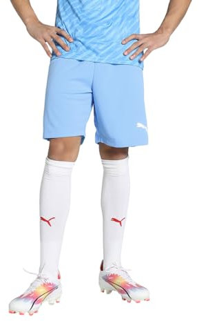 PUMA Fußball teamRISE Shorts Herren hellblau weiß Gr L