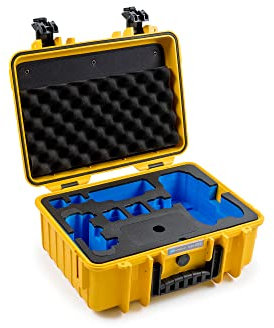 B&W Transportkoffer Outdoor - für Drohne DJI Mavic 3, DJI Mavic 3 Fly More Combo oder DJI Mavic 3 CINE Premium Combo - Typ 4000 - Gelb - Wasserdicht nach IP67 Zertifizierung, Staubdicht, Unverwüstlich