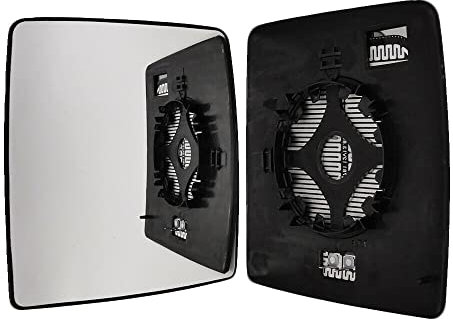 Spiegelglas Ersatzspiegelglas Außenspiegel Links Sphärisch Konvex Beheizbar Elektrisch passend für Opel Corsa/Combo C 2000-2011