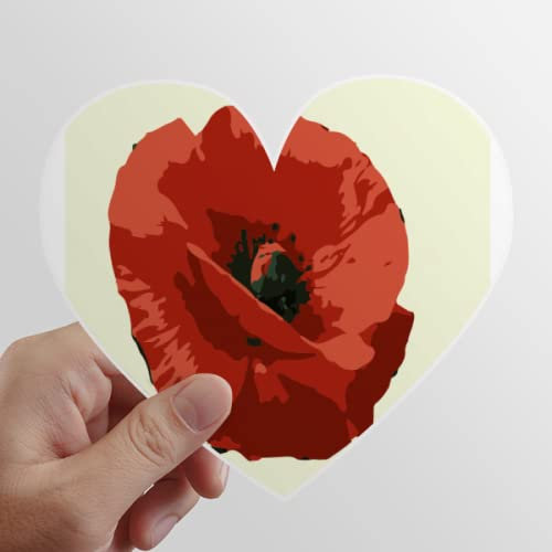 Opium Flower Pain Relief Belgien Heart Vinyl Sticker Gepäckaufbewahrung Graffiti Decal