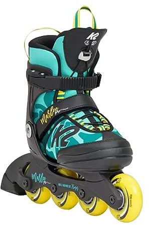 K2 Marlee PRO Pack Kinder Inline Skate Green/Yellow inkl. Schonerset