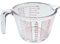 Roellgs Glas Messbecher, abgeschrägter Messbecher, transparenter Krug (1000ml)