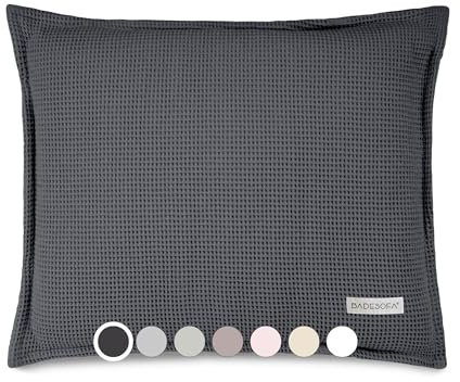 SAUNASOFA Saunakissen 40x50 cm aus Baumwolle in Anthrazit | Sauna Kissen Geschenk, Waschbar & hitzebeständig, Kopfstütze für Sauna & Infrarotkabine, Wellness Zubehör