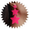 Atentuyi Retro 80er Neon Ohrringe - Silber Großer Stern, Acryl Tropfen, Rosa Harz Stern Kette, Quaste Lange - 90er Jahre Outfit Party Zubehör Schmuck Für Frauen Mädchen