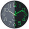 VIVILINEN Wanduhr Leuchtend Ohne Tickgeräusche Quartzuhr 30cm Batteriebetriebene Uhr Lautlos Hängeuhr Modern für Küche Büro Wohnzimmer Schlafzimmer
