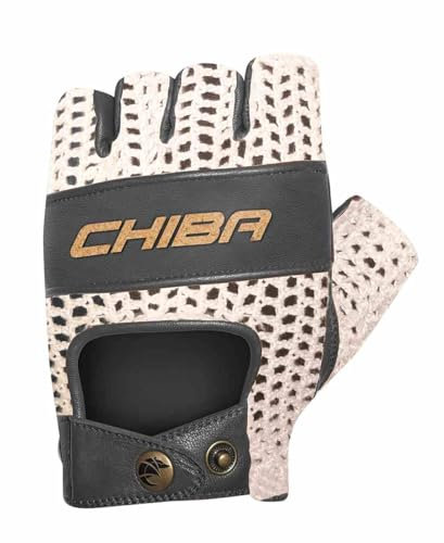 Chiba Pure Nature Fahrrad Handschuhe kurz beige/schwarz 2025: Größe: M (8)