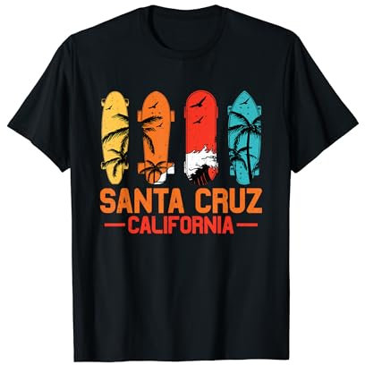 Retro Vintage Skateboard Grafik Design Santa Cruz T-Shirt