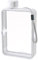 MiOYOOW Bouteille d'eau Plate Carrée, Tasse d'eau Sport Transparente Portable, Léger Gourde Plate Réutilisable pour Sports de Plein Air Voyages Fitness Salle de Sport Sacs