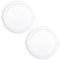 Popp® Pack x2 Placa Downlight LED Empotrable Circular 24W Luz Calida 3000K 2160Lumenes con Corte de Techo Ø280mm, para cocina,pasillos,domitorio,salón(3000K, 24W)