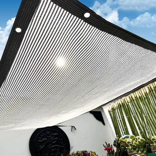 YiHYSj Toldo Vela de Sombra con Ojales 55% Malla de Aluminio Reflectante Tela de Aluminio para Sombra Protección Rayos UV Transpirable para Coches Perros Exteriores Jardin Patio (1.5X2m)
